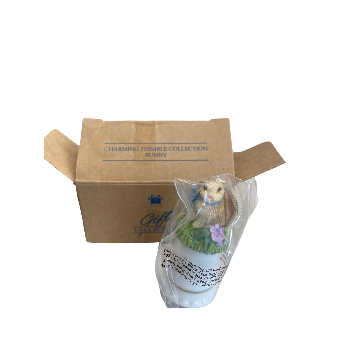 Charming Tails Bunny Thimble Figurine By Gift Collection