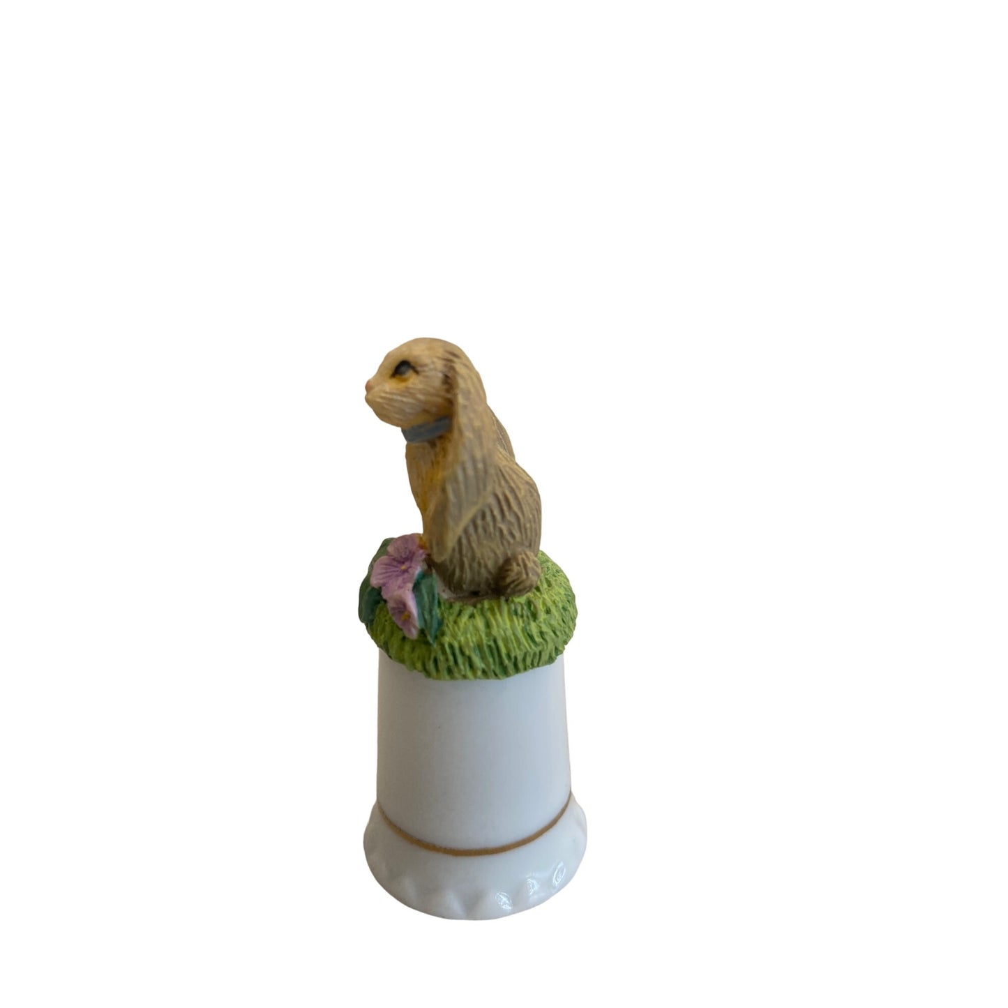 Charming Tails Bunny Thimble Figurine By Gift Collection