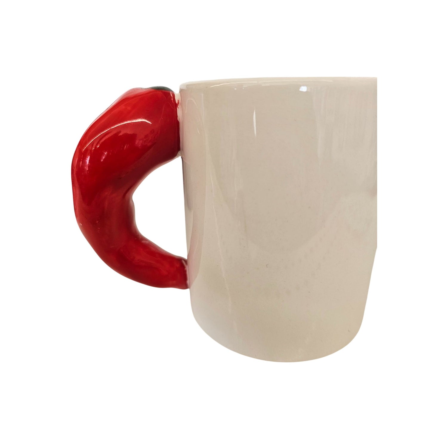 Chili Pepper Handle Mug With Arizona Red Chili Recipe Ceramic