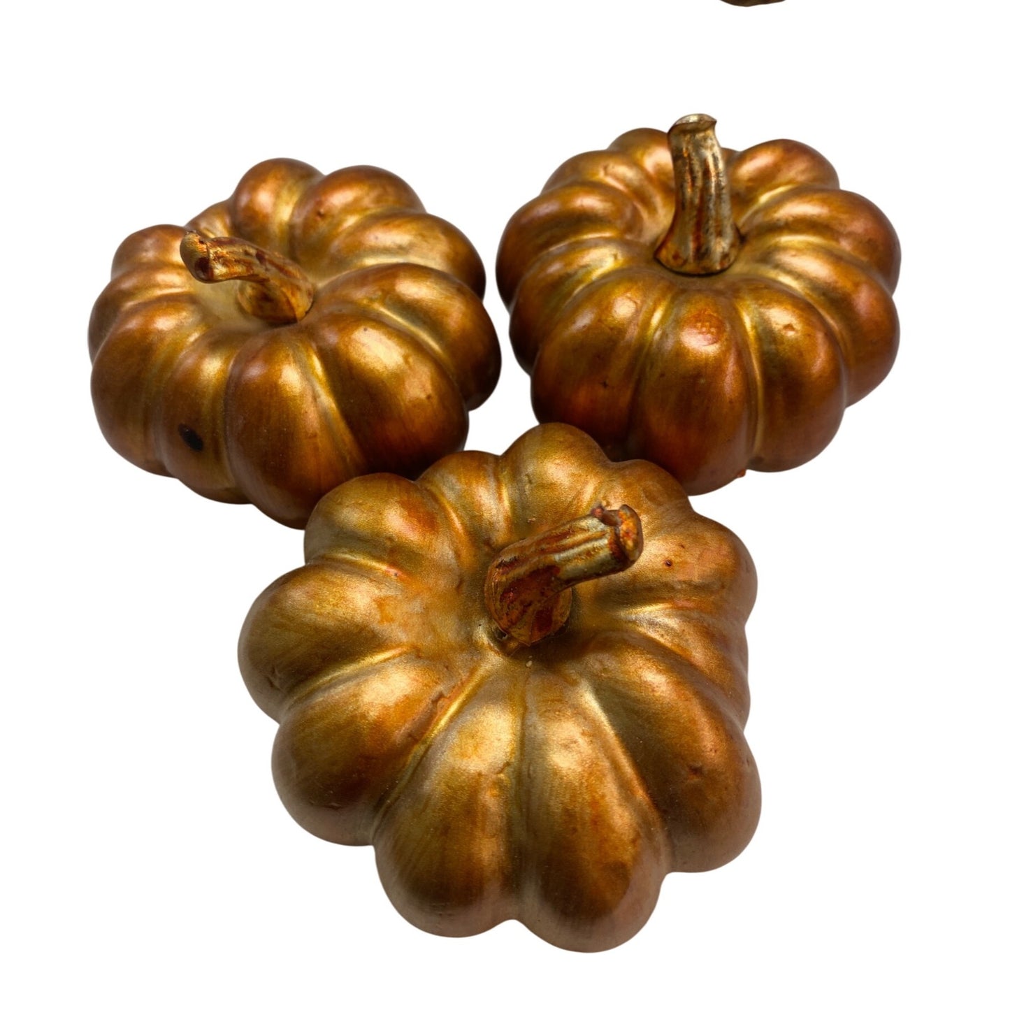 Decorative Autumn Harvest Set - Pumpkins Pinecones & Burlap Leaves