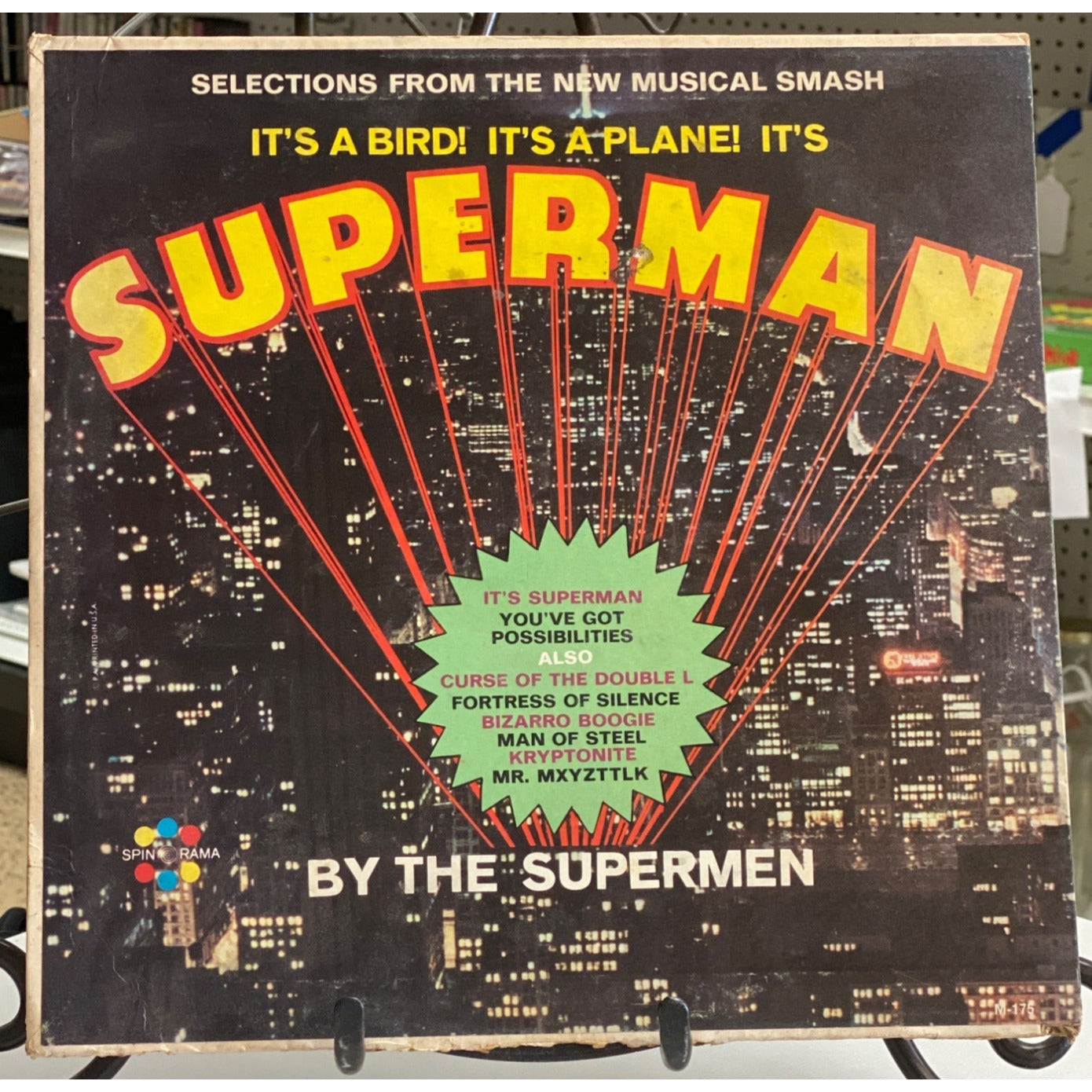 Selections From The New Musical Smash Superman Vinyl Record By The Supermen Spinorama Records 1966 Stereo