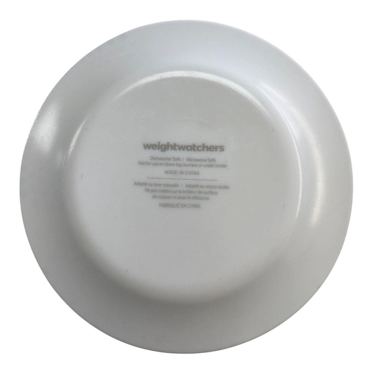 Weightwatchers White Plate
