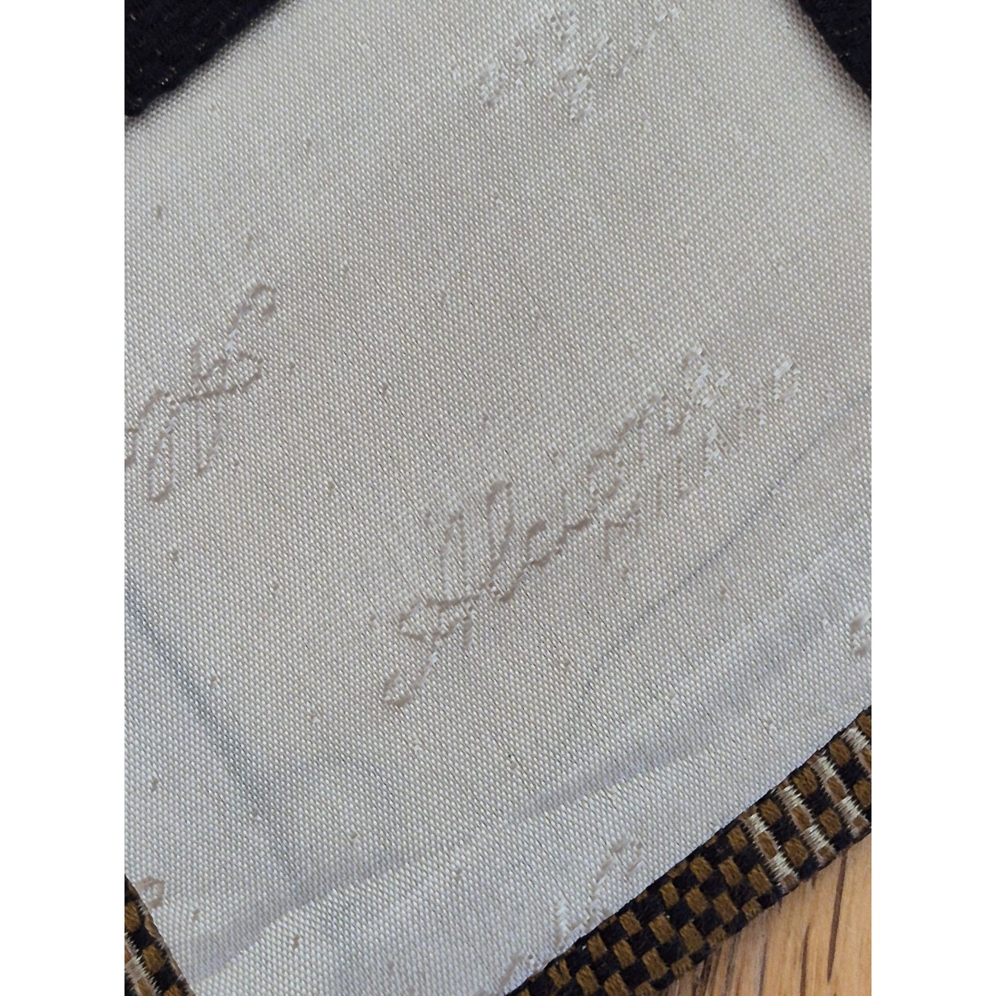 Alcione Men's Silk Tie Made in Italy Brown & Black Checkered Pattern