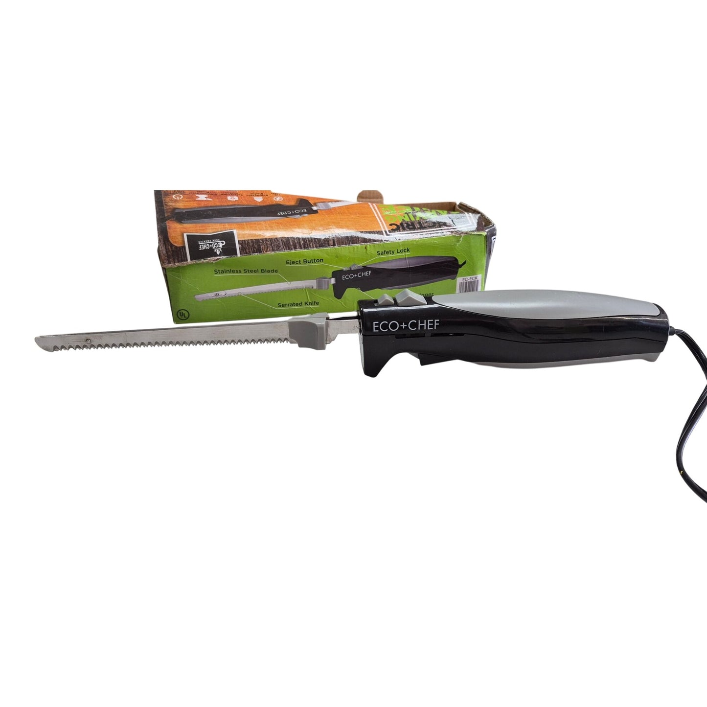 Eco+Chef Electric Carving Knife With Stainless Steel Blade & Safety Lock