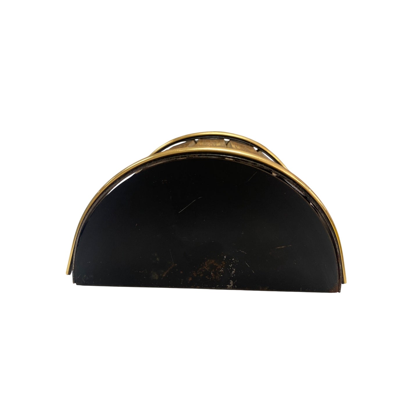 Vintage Wooden & Metal Bucket Style Wall Hanger