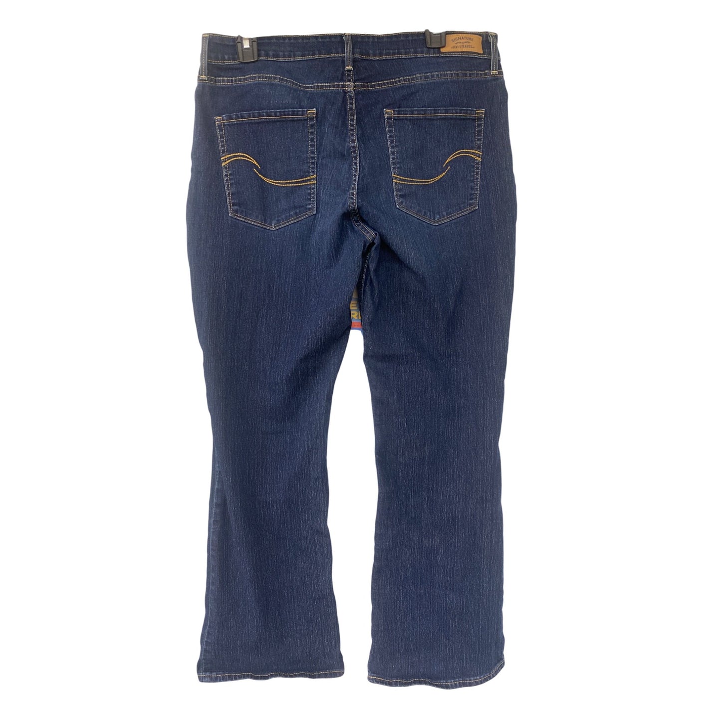 Levis Signature Modern Boot Cut Jeans For Women - Size 14 Short Blue Denim