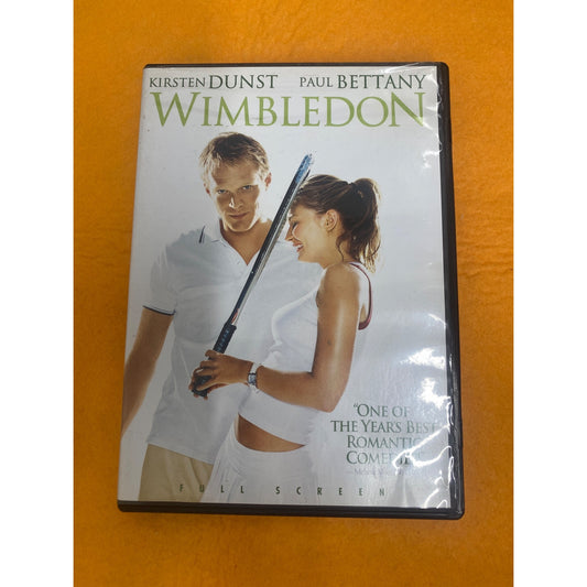 Wimbledon Romantic Comedy DVD Starring Kirsten Dunst & Paul Bettany Full Screen Edition