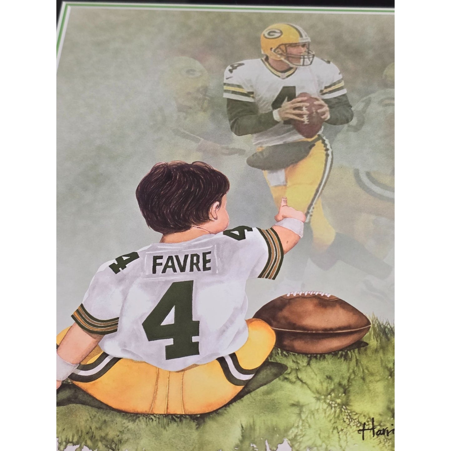 Brett Favre Packers Football Art