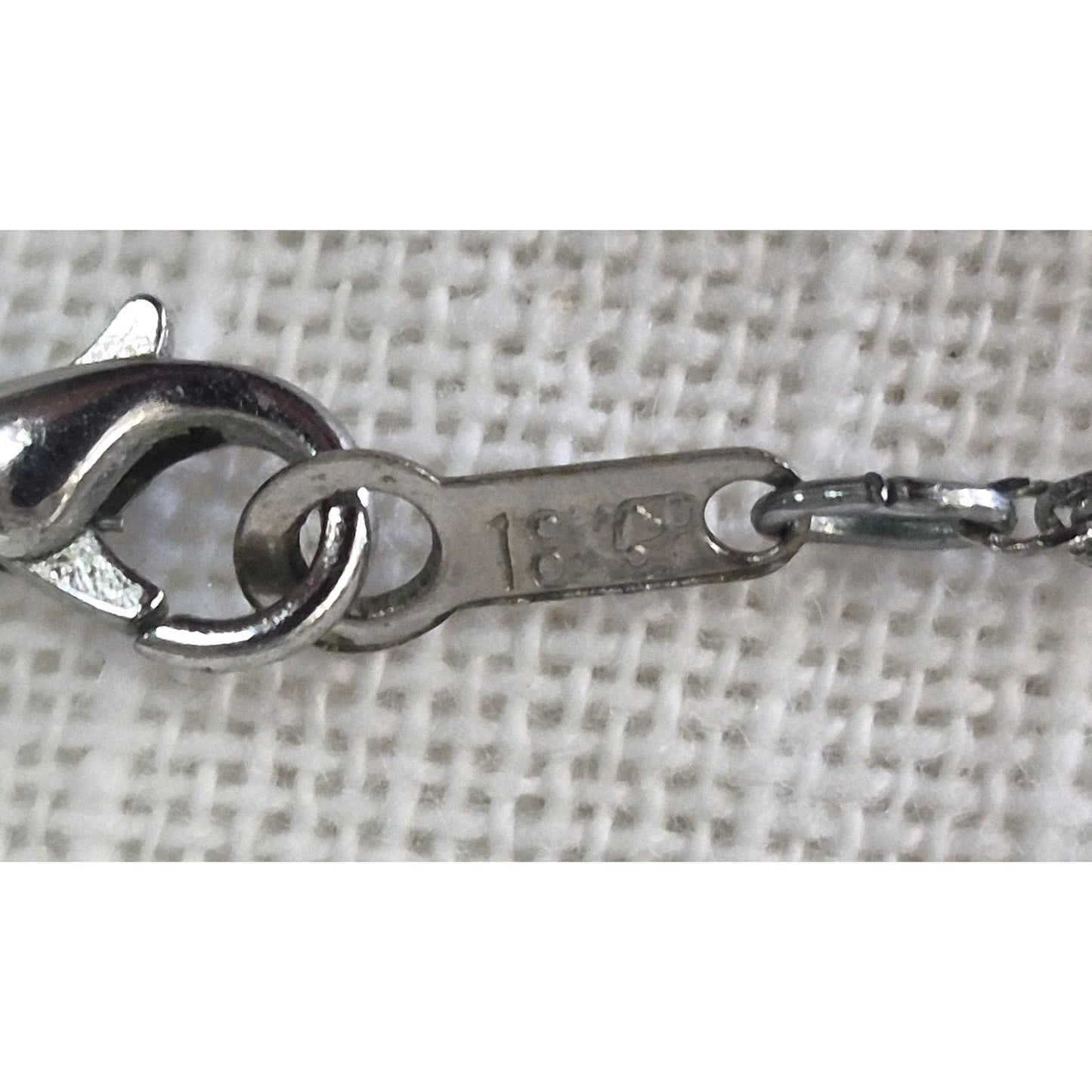 Blue Saphire Spectrum Square Stone Pendant Necklace 16 Inch .925 Sterling Silver Chain