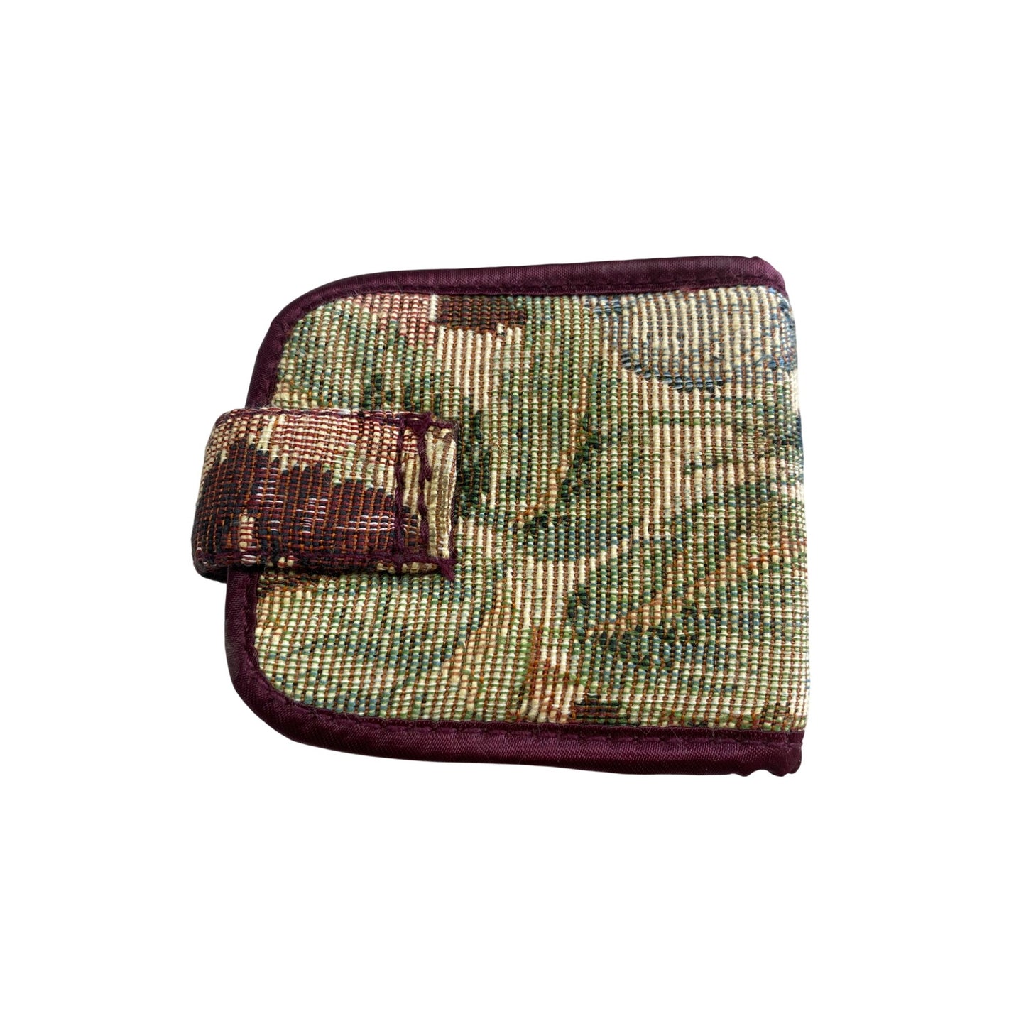 Vintage Floral Tapestry Lipstick Holder With Mirror