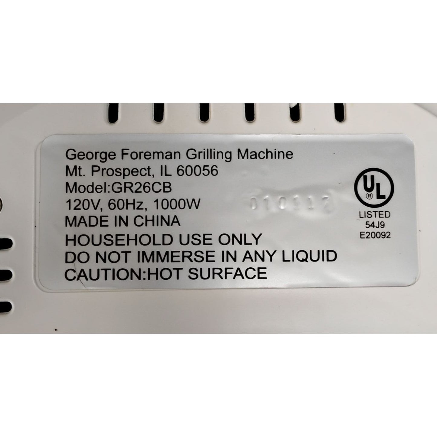 White electric grill