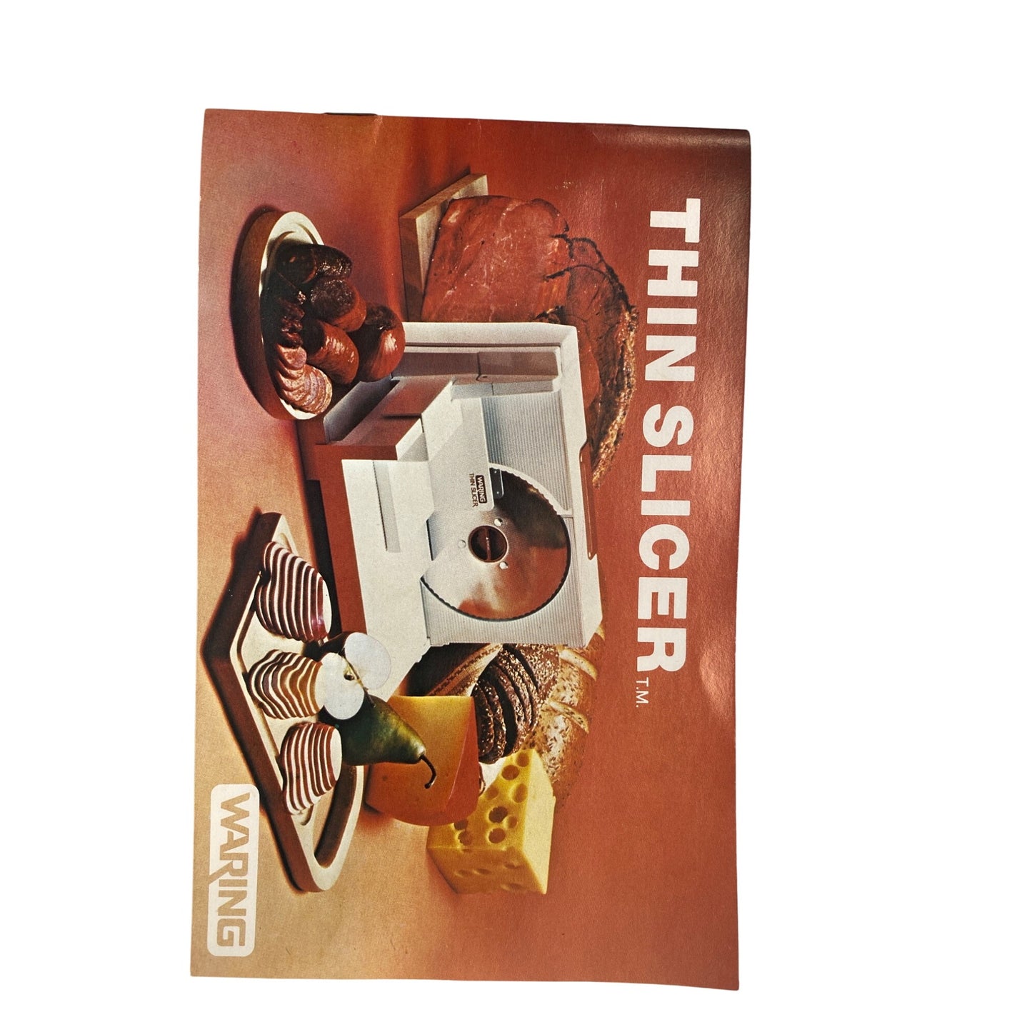 Waring Electric Thin Slicer For Meats Cheeses & Bread Compact Design With Adjustable Thickness