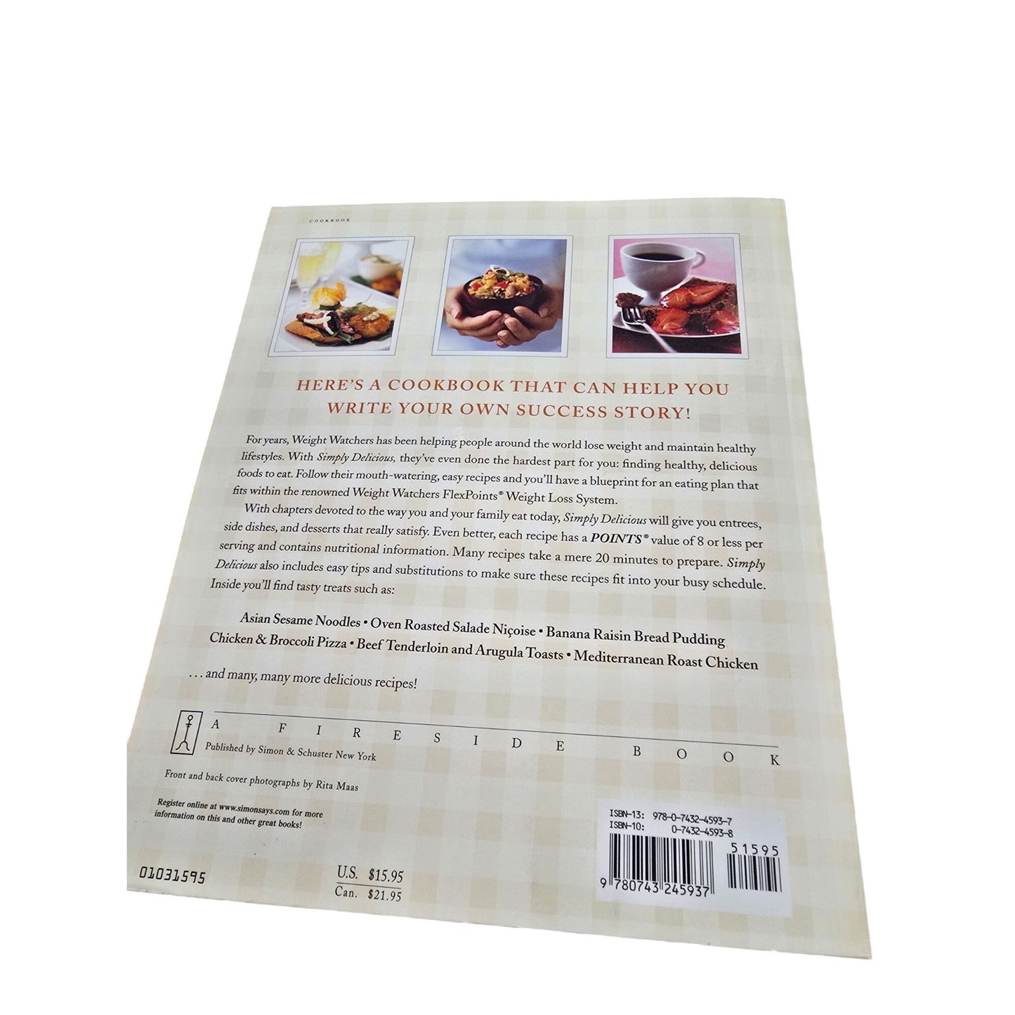 Weight Watchers Simply Delicious Cookbook