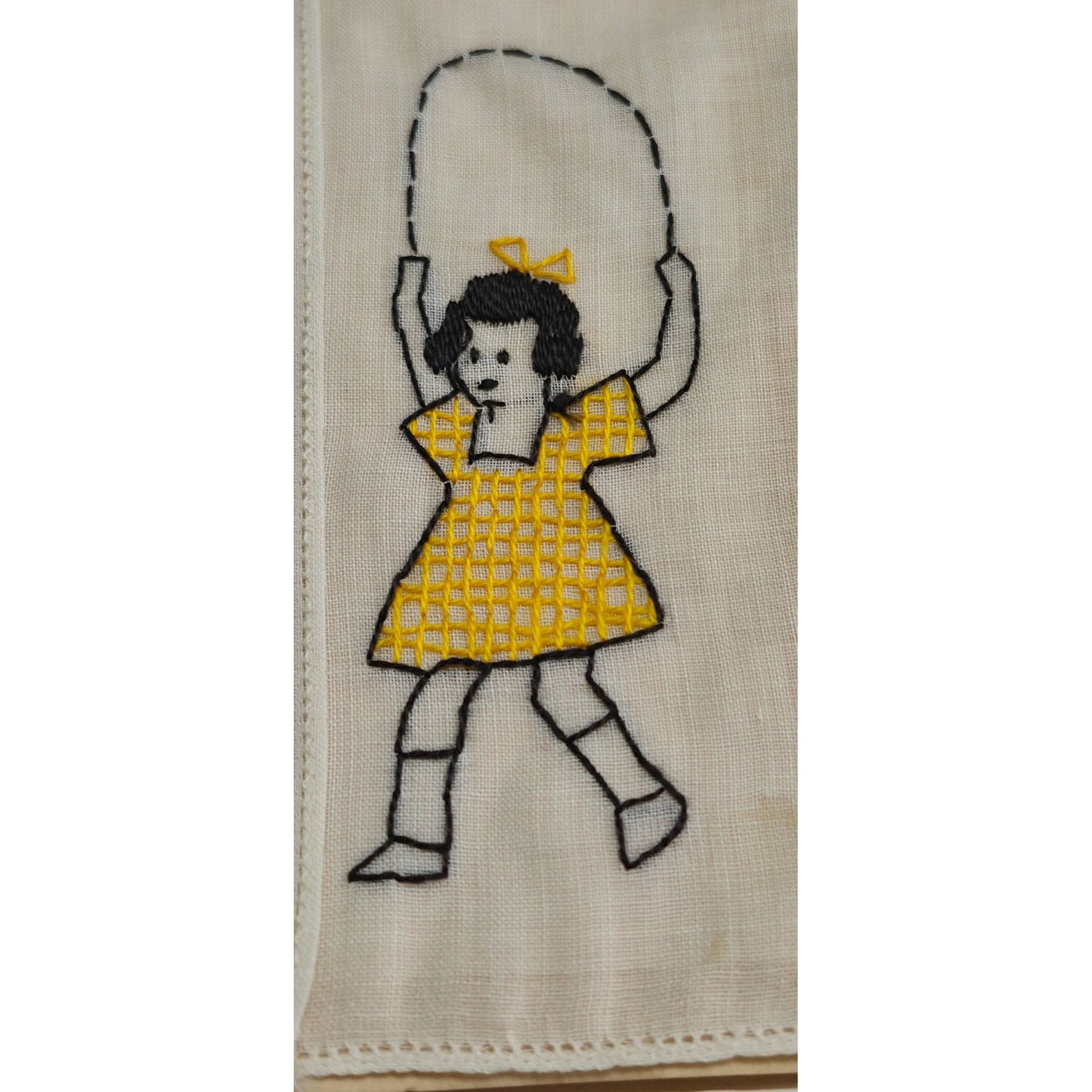 Vintage Kid Handkerchiefs Set 3