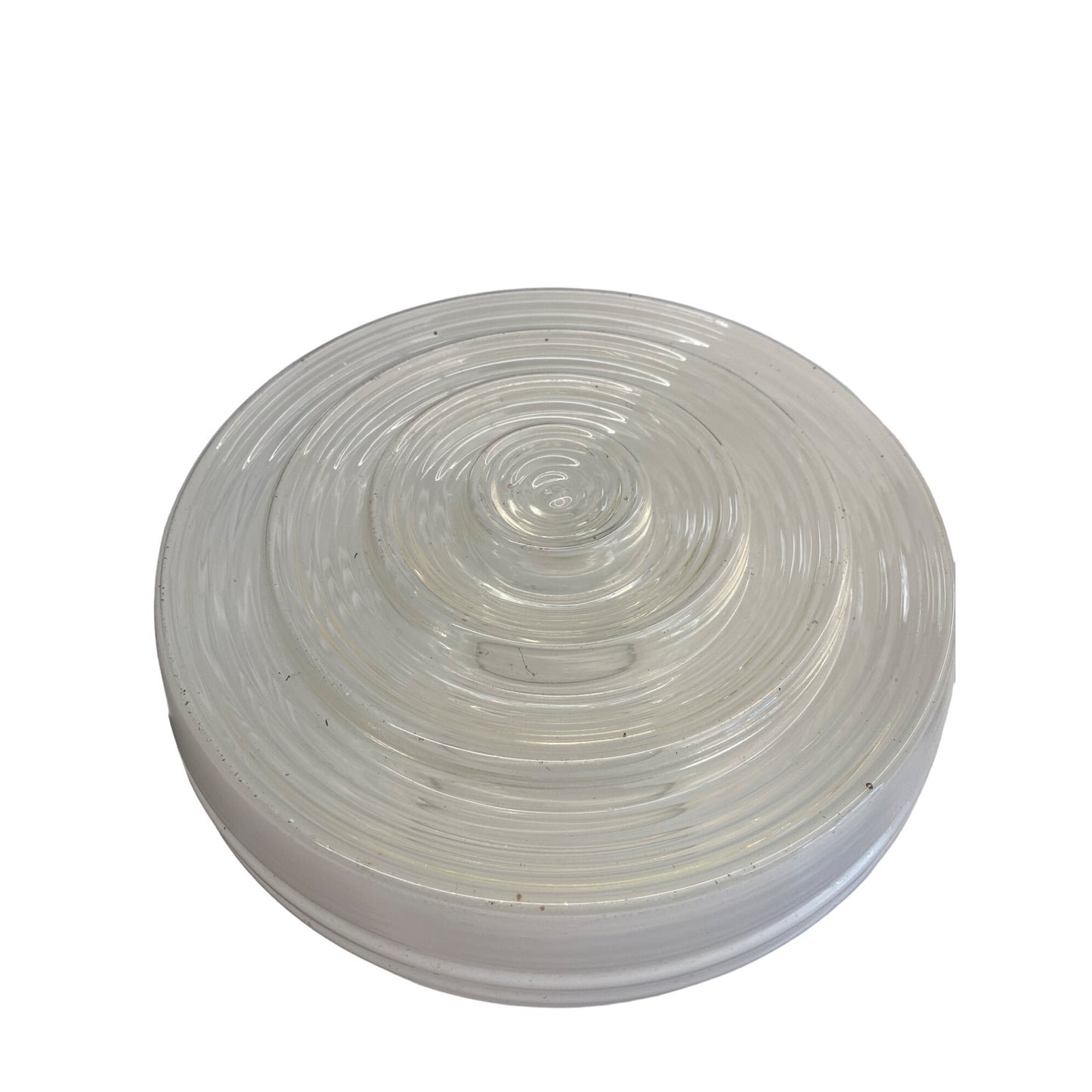 Vintage Art Deco White Glass Light Fixture Shade