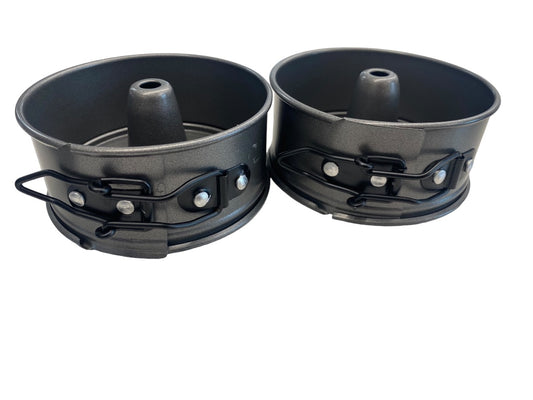 Mini Spring Form Cake Baking Pans Gray Nice Set 2