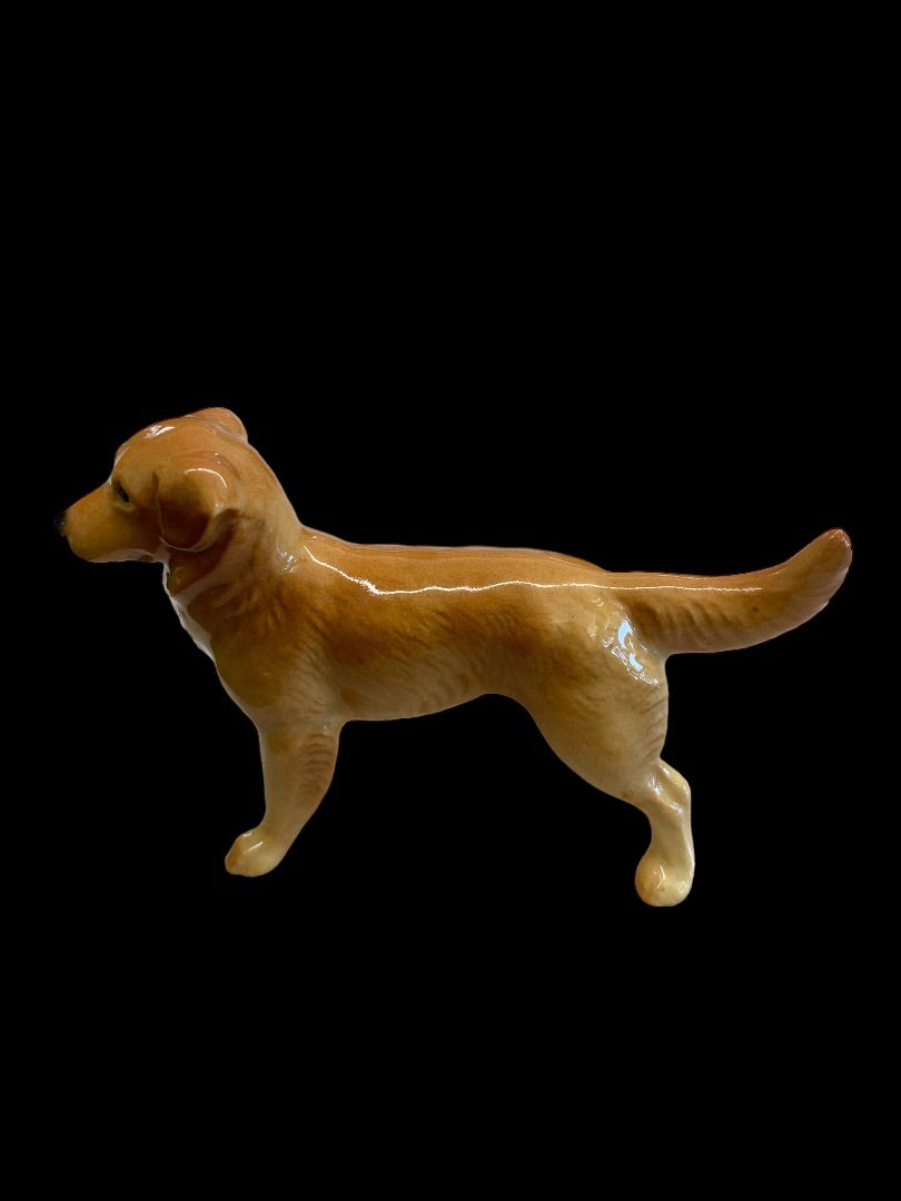 Vintage Ceramic Golden Retriever Dog Figurine