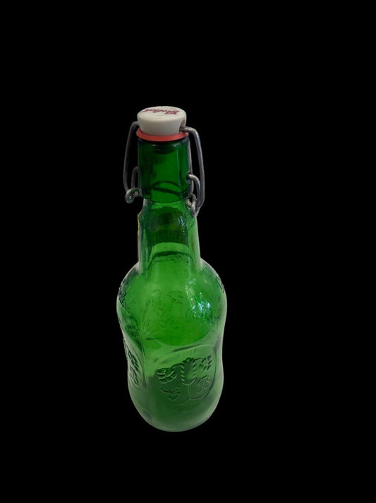 Vintage GROLSCH Green Empty Beer Bottle Flip Top