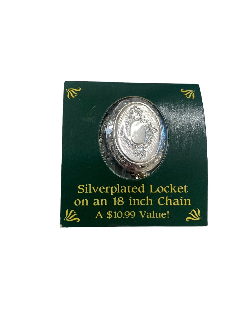 The Secret Garden Silverplated Locket with 18in Chain