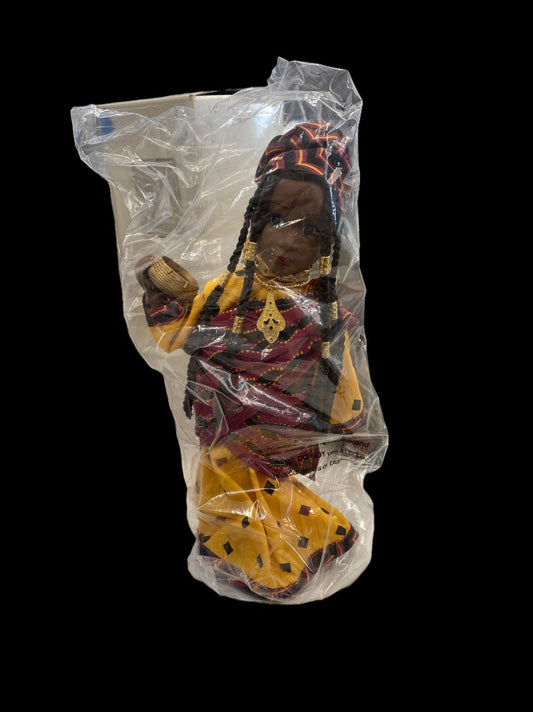 VINTAGE Avon African Style Collection Princess Porcelain Collectible Doll