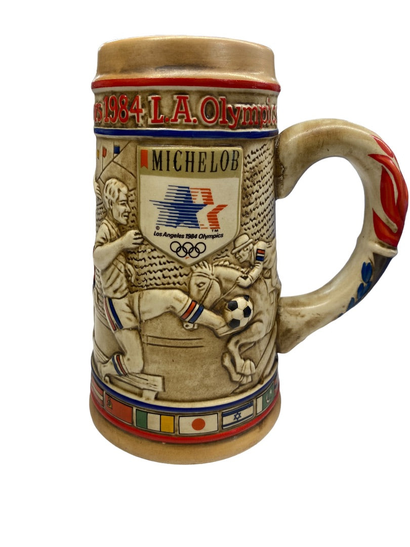 Ceramarte Anheuser-Bush, Ink, Sponsors 1984 L.A. Olympics Stein Mug