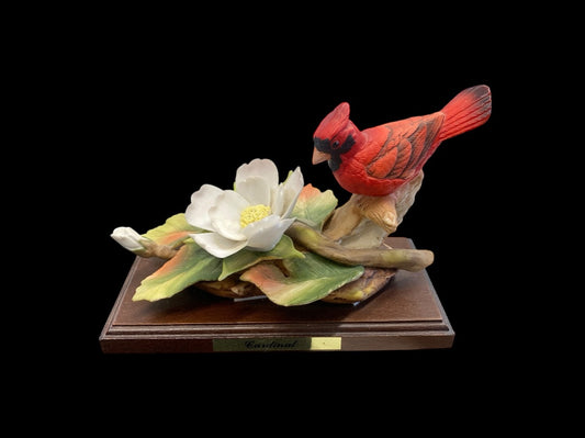 VINTAGE Lefton Nest Egg Collection Cardinal and Flower