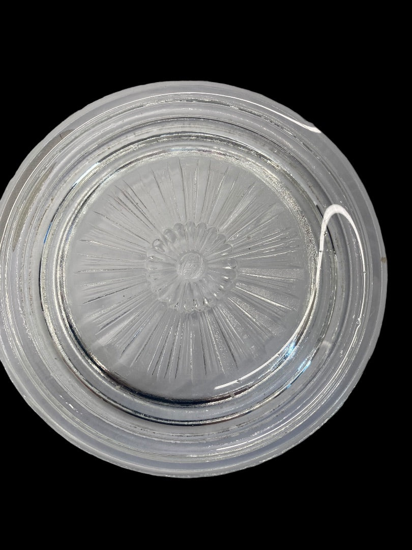 Clear Glass Daisy Bowl