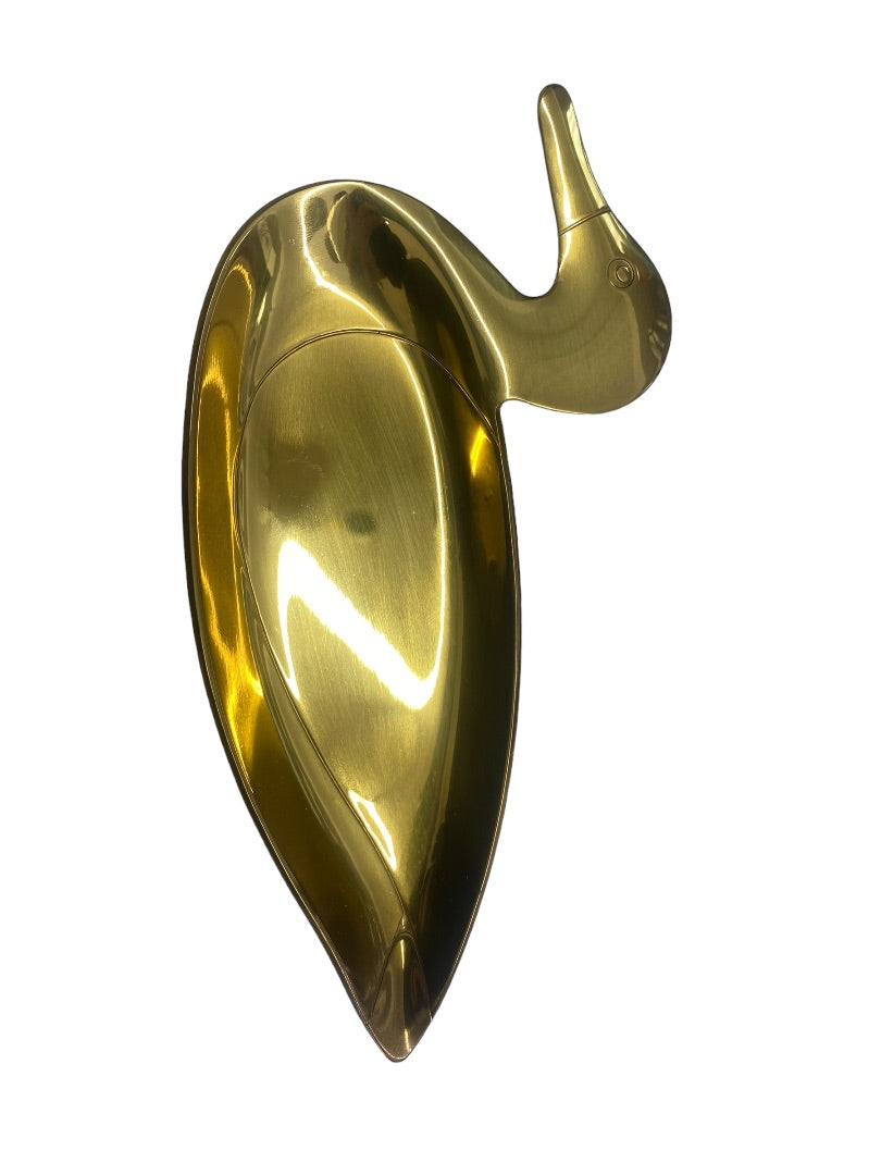 Vintage Avon Brass Duck Change Dish