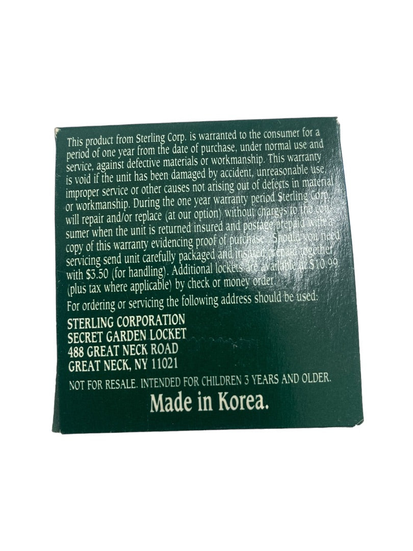 The Secret Garden Silverplated Locket with 18in Chain