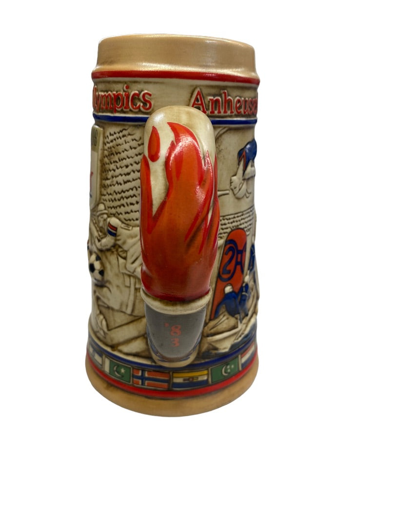 Ceramarte Anheuser-Bush, Ink, Sponsors 1984 L.A. Olympics Stein Mug