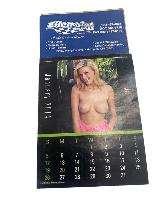 2014 Pin-Up Wall Calendar 5.5"x3"