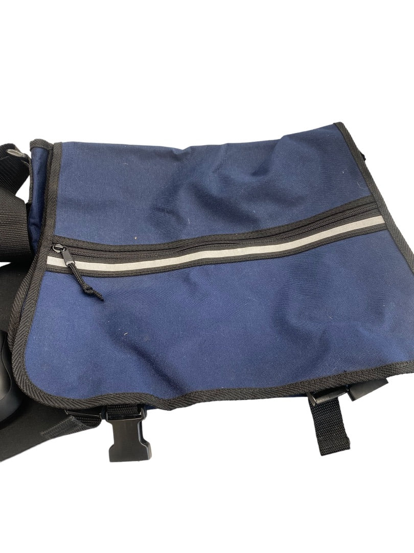 Messenger Canvas Laptop Bag Navy Blue