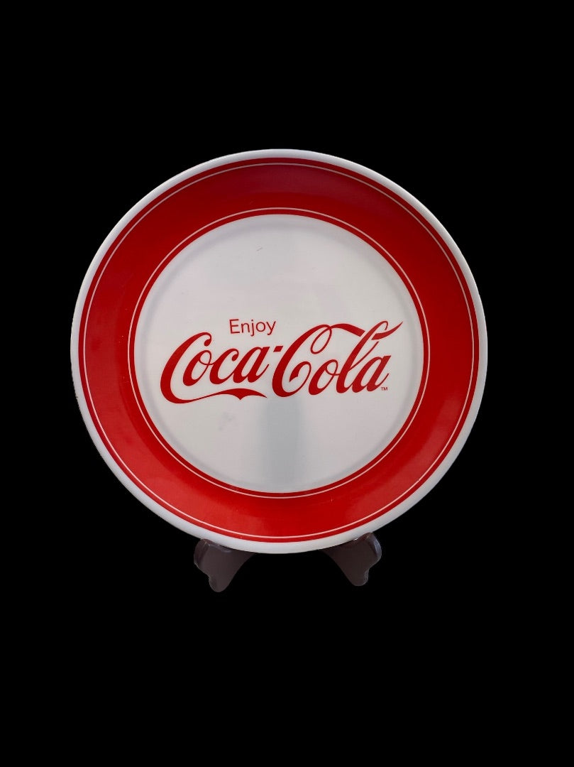 VINTAGE Coca-Cola 10.5" Plastic Plate