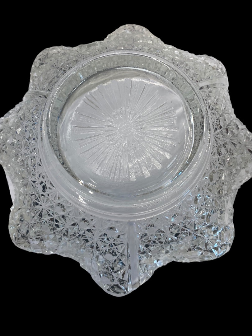 Clear Glass Daisy Bowl