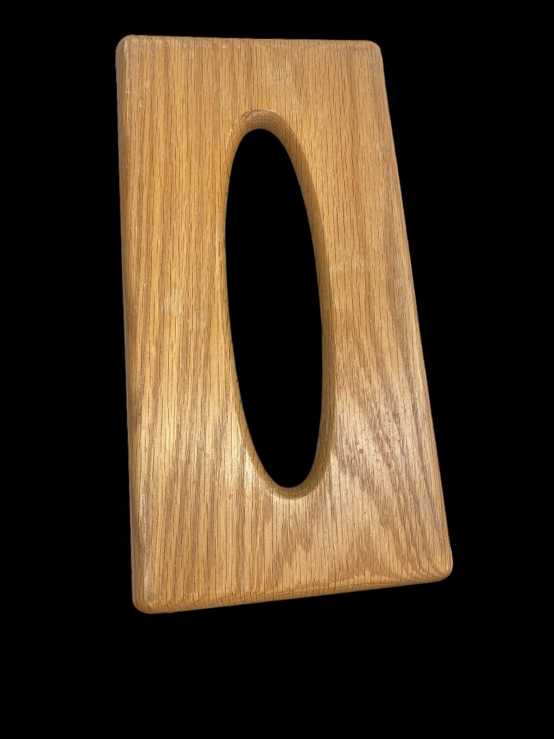 Vintage Oak Wood Tissue Box Dispenser Rectangle