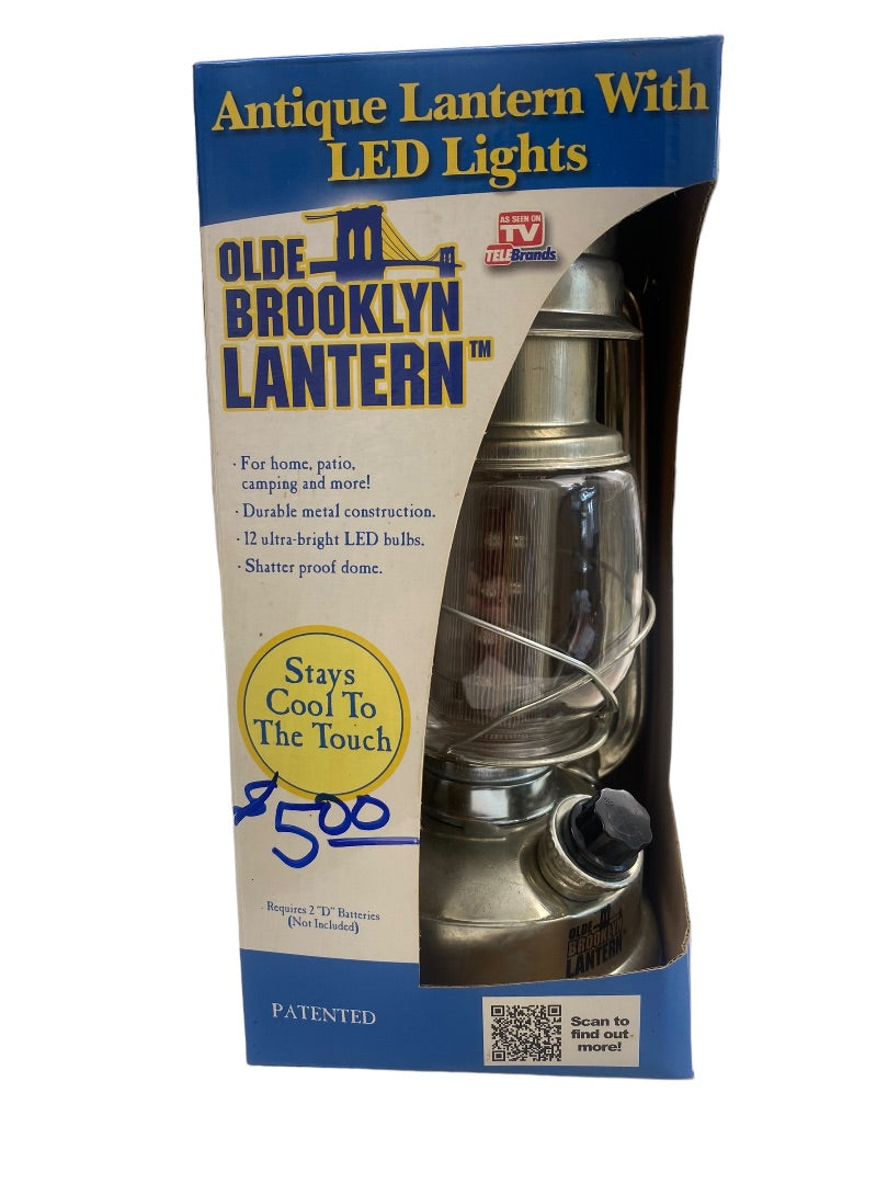 Olde Brooklyn Antique Lantern With LED Light as Seen on Tv