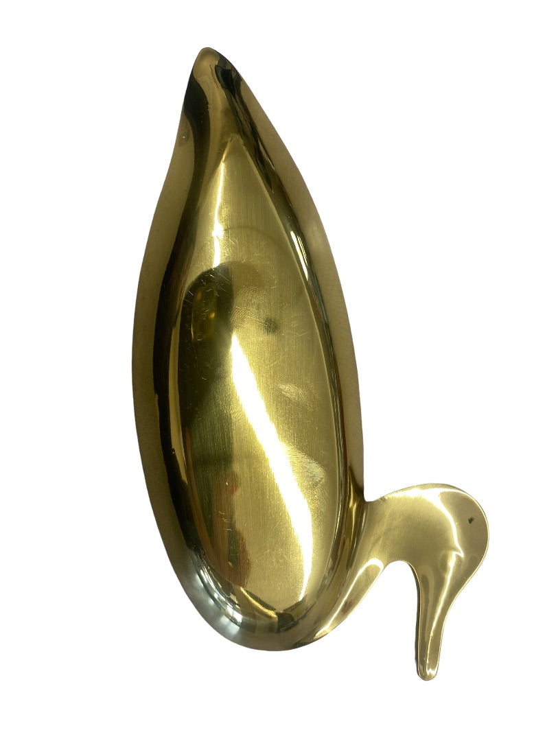 Vintage Avon Brass Duck Change Dish