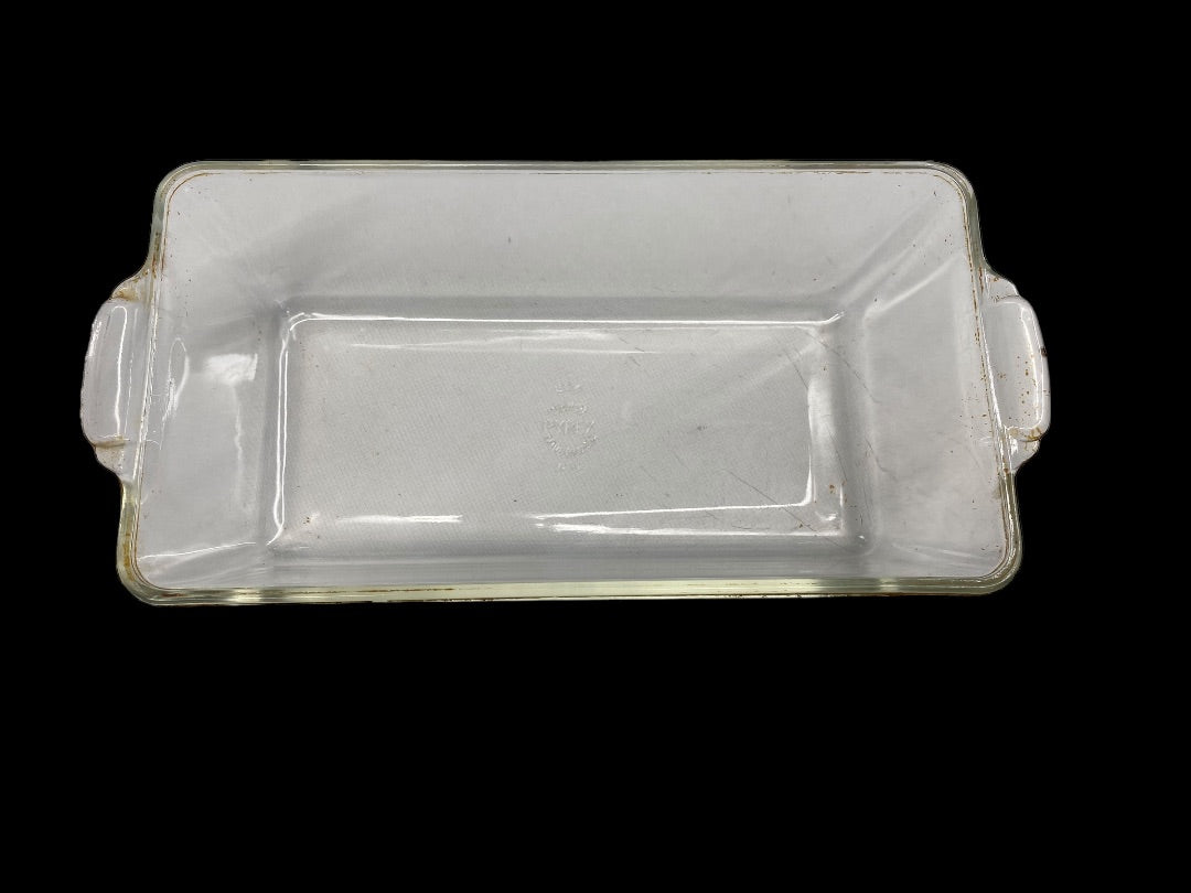 Pyrex Clear Glass Loaf Pan #214 C-T