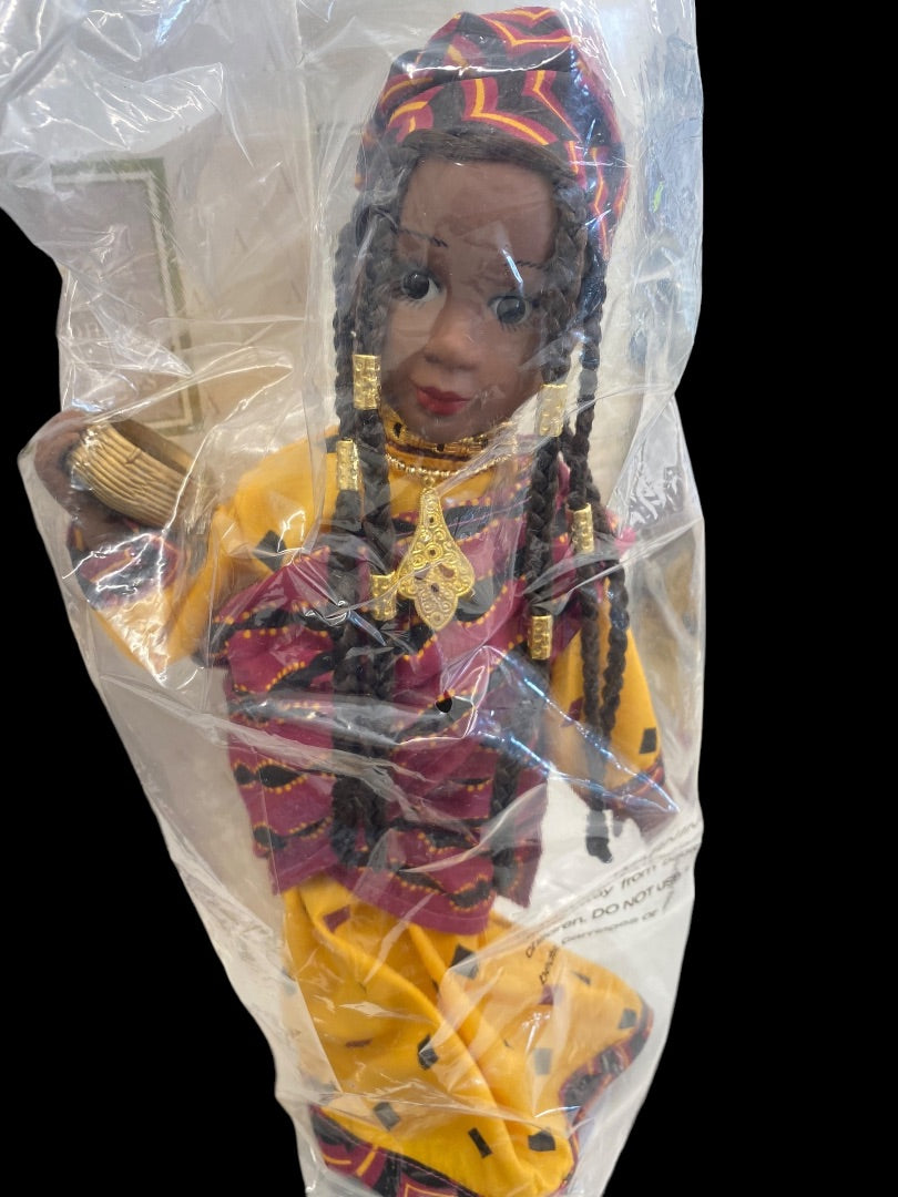 VINTAGE Avon African Style Collection Princess Porcelain Collectible Doll