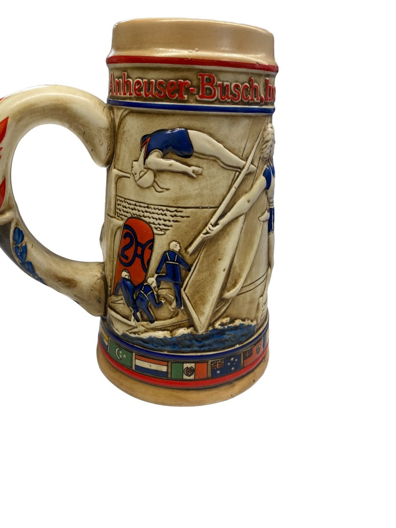 Ceramarte Anheuser-Bush, Ink, Sponsors 1984 L.A. Olympics Stein Mug