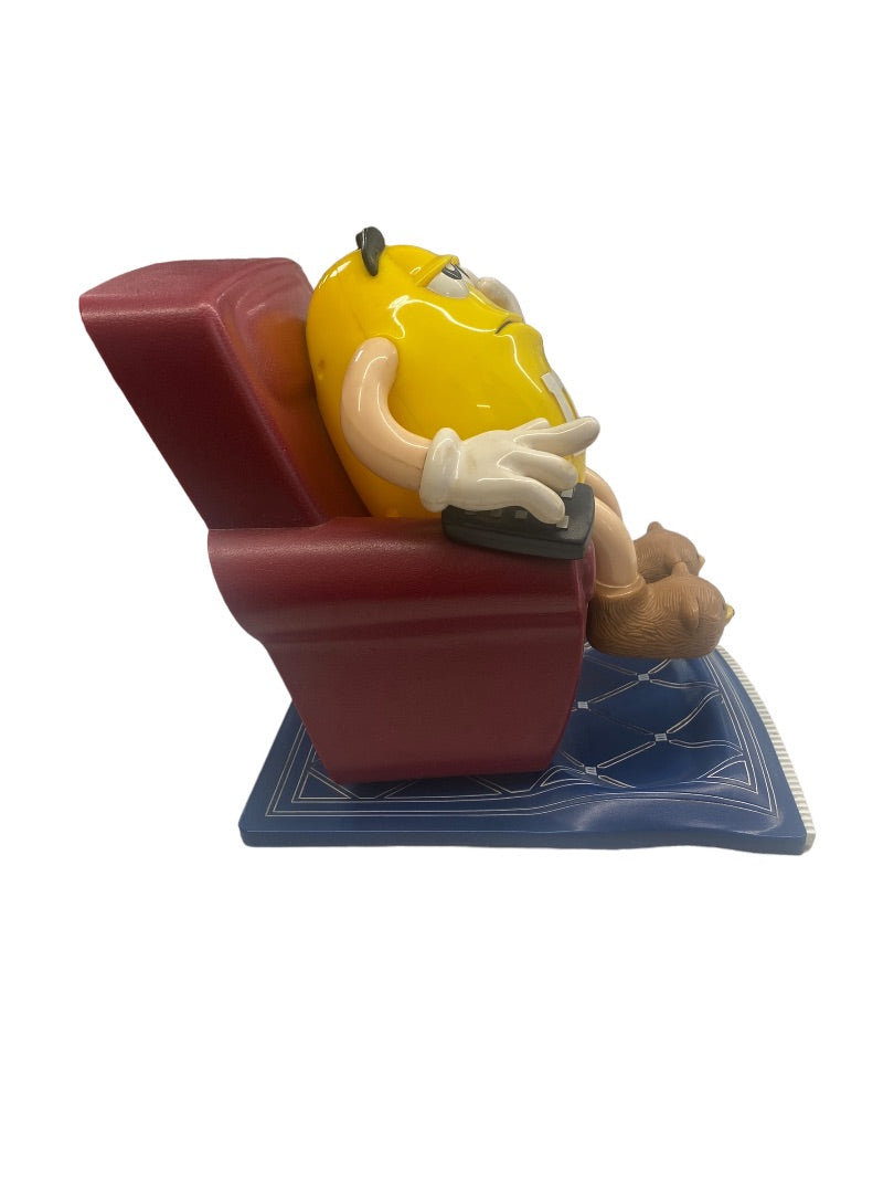 VINTAGE 1999 M&M Collectable Candy Dispenser Couch Potato Mr. Yellow