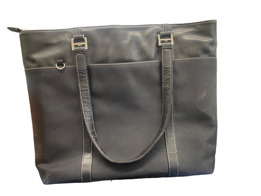 Mobile Edge Computer Laptop Bag Black Canvas/Leather