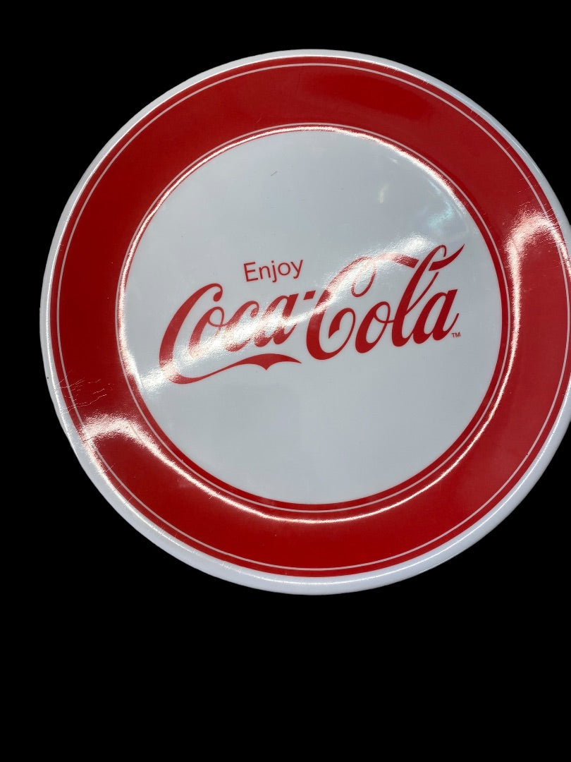 VINTAGE Coca-Cola 10.5" Plastic Plate
