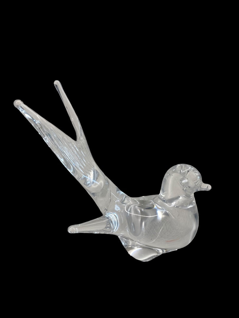 Clear Glass Sparrow Bird