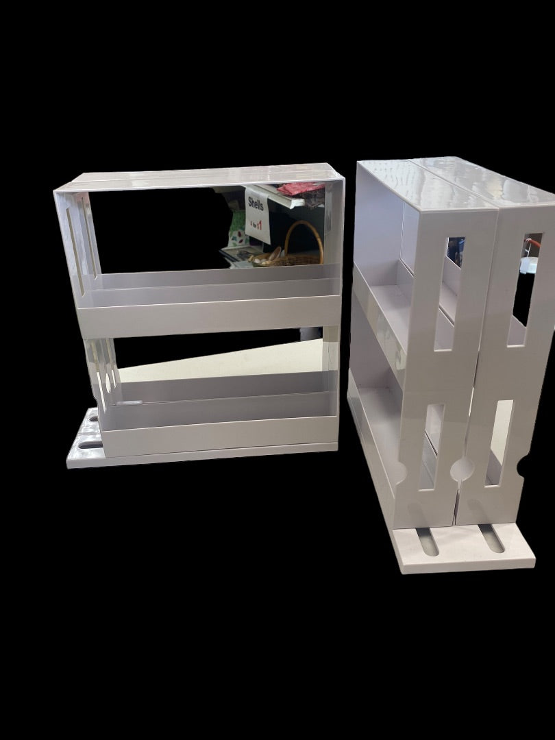 Plastic Sliding Spice Rack Set of 2