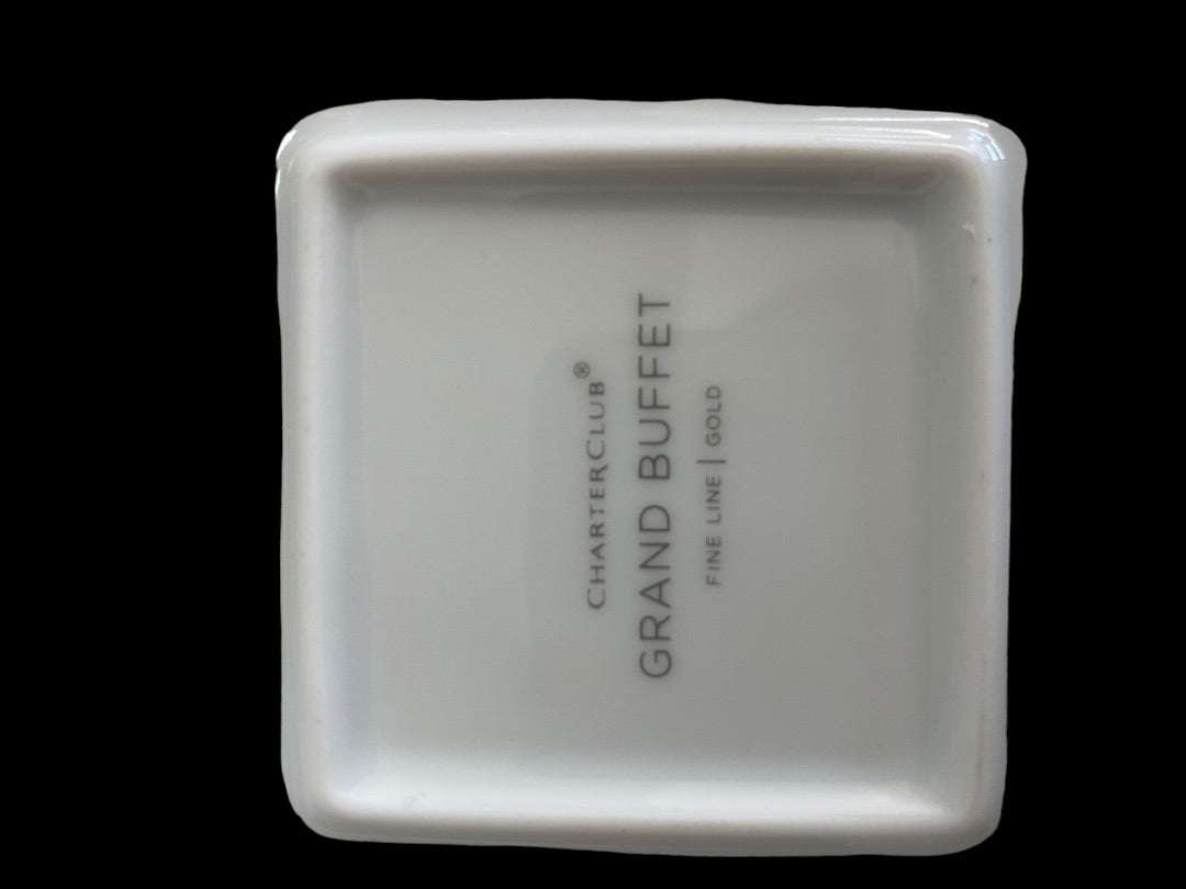 White Gold Charter Club Serving Bowl