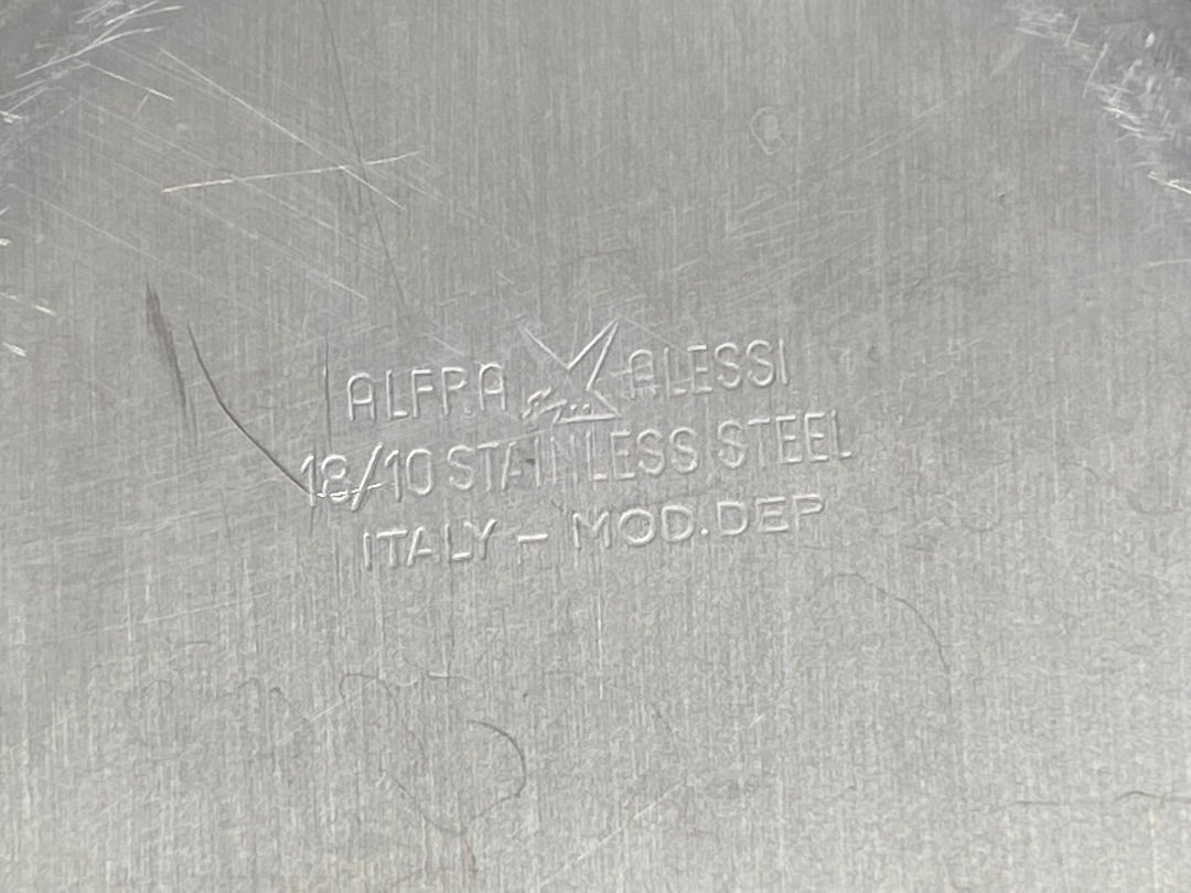 Vintage Alfra Aless 18/10 Stainless Steel Divided Dish Made in Italy