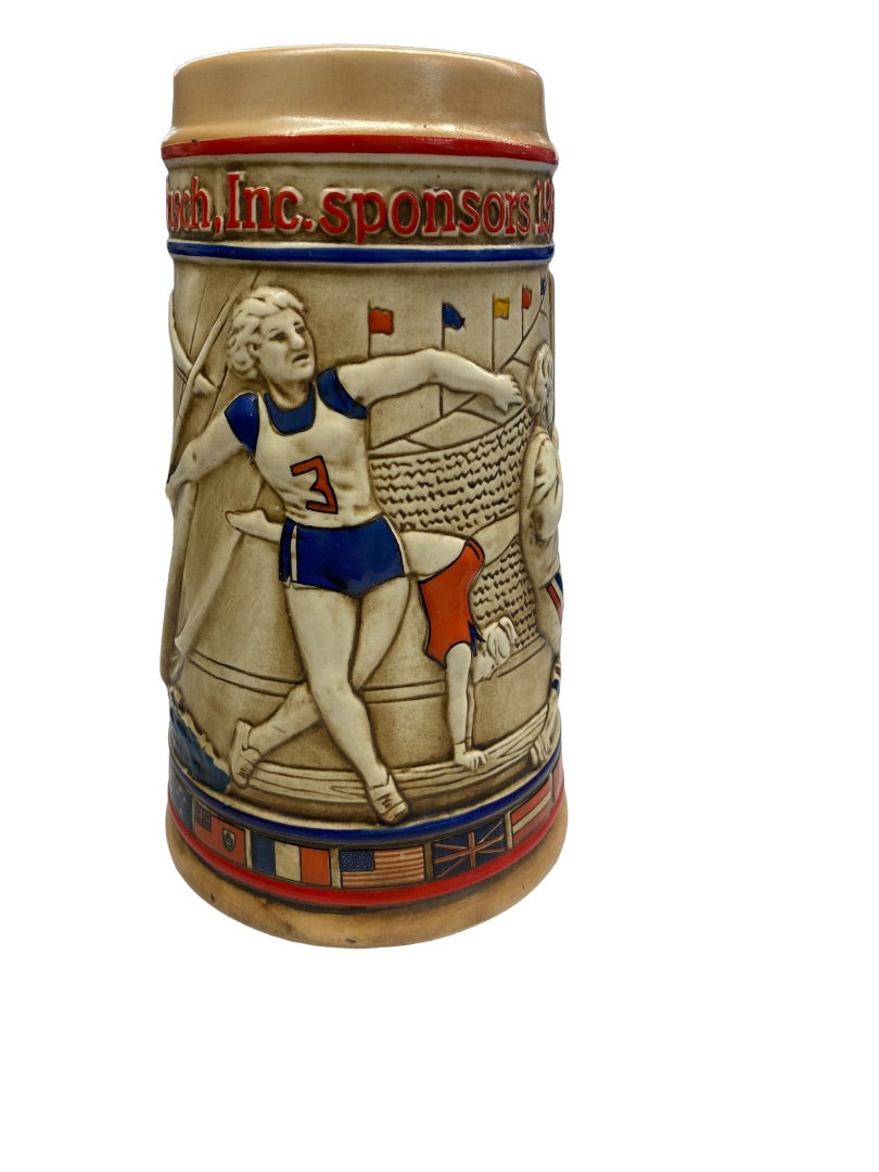 Ceramarte Anheuser-Bush, Ink, Sponsors 1984 L.A. Olympics Stein Mug
