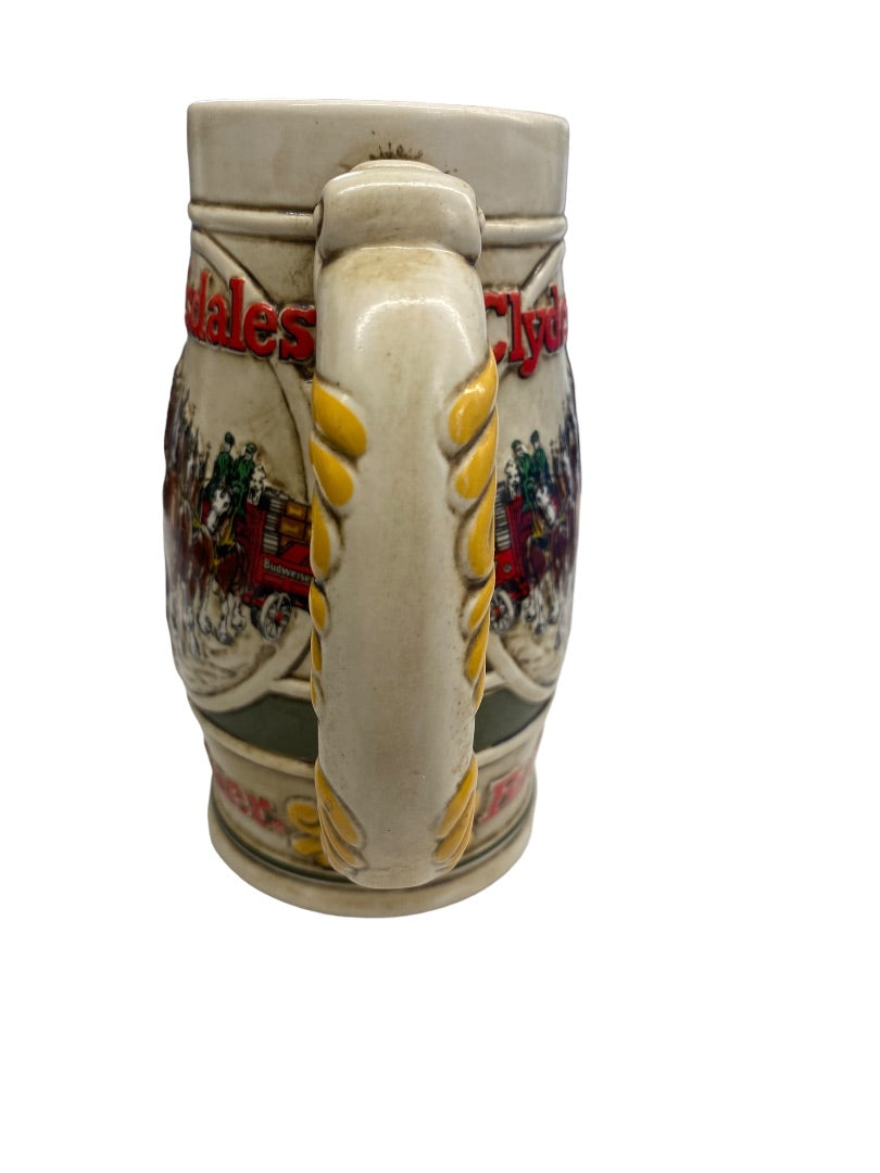 Vintage Budweiser Anheuser Bush Clydesdales Horses stein