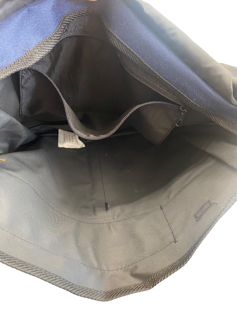 Messenger Canvas Laptop Bag Navy Blue